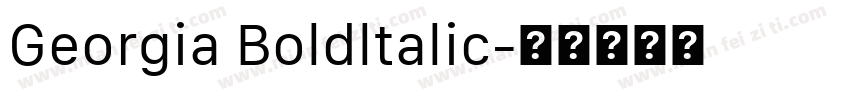 Georgia Boldltalic字体转换